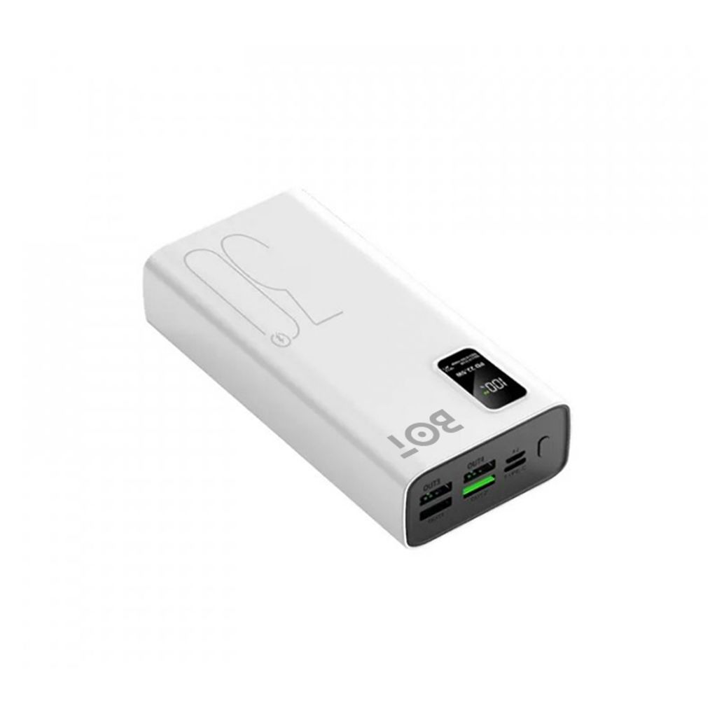 BOT Velkokapacitní powerbanka P12 40000mAh 22.5W bílá Obrázek produktu 