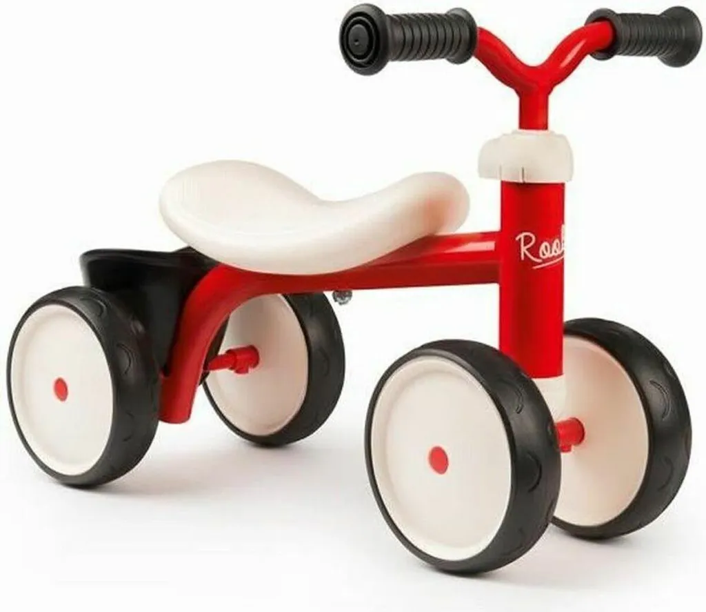 Porteur Premier Âge Rookie Smoby Metal avec Roues Silencieuses en EVA