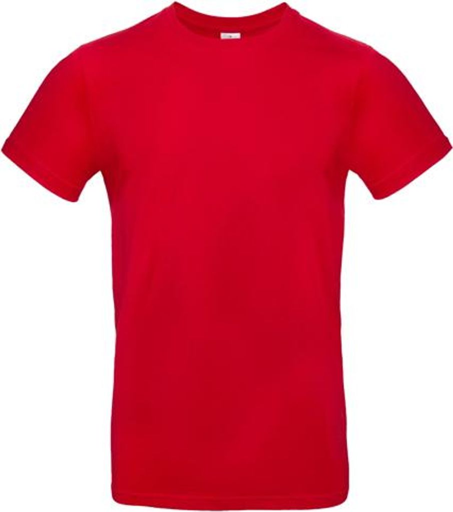 Herren-T-Shirt, Kurzarm - B&C #E190 - red - Größe XS