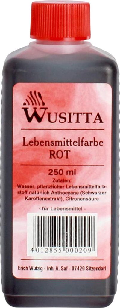 Wusitta Lebensmittelfarbe Rot Lebensmittel Färben Halloween Produktbild 