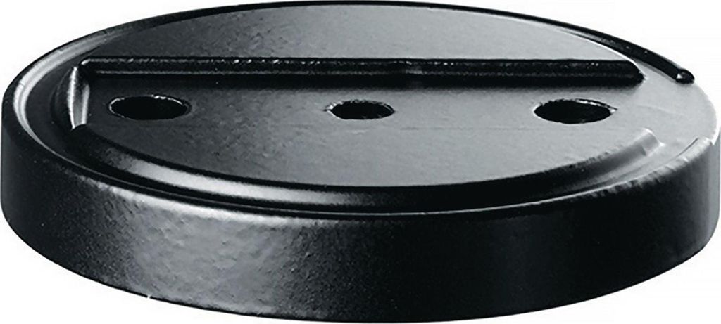 Tecwerk Türstopperunterlage 3699 GP Ø 70 mm Höhe 10 mm Silikon schwarz Dübelmontage - 1 Stk.