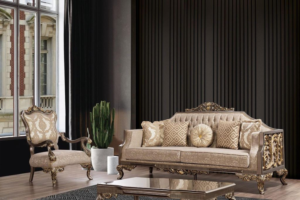 Holz Tisch Möbel Couchtische Klassische Holztische Barock Produktbild 