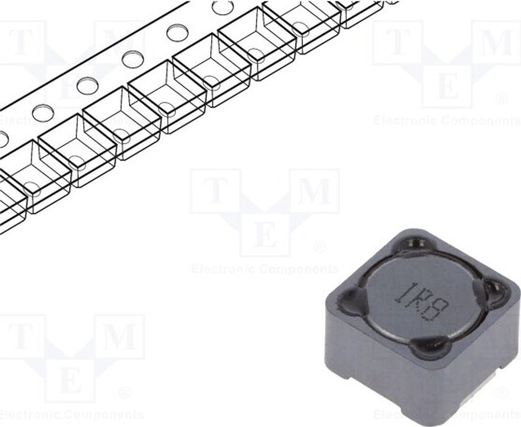 5x Drossel: Draht SMD 12x12x8mm 11mΩ 8,5A 1,8uH 20% -40÷125°C PCS127MT1R8 SMD-Le