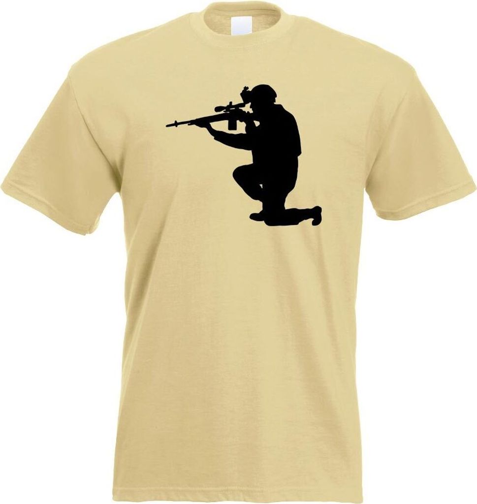 Kiwistar - T-Shirt - Khaki - Armee - Motiv 2 - Special Forces Herren Funshirt Bedruckt Design Sprüche Spruch Motive - mit Motiv Bedruckt - Funshir...