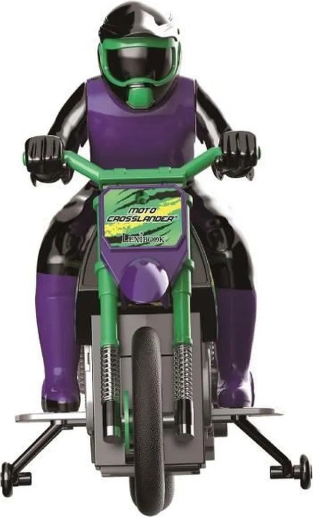 Moto Télécommandée Crosslander Cascade Extrême avec Lumières LED Flashy