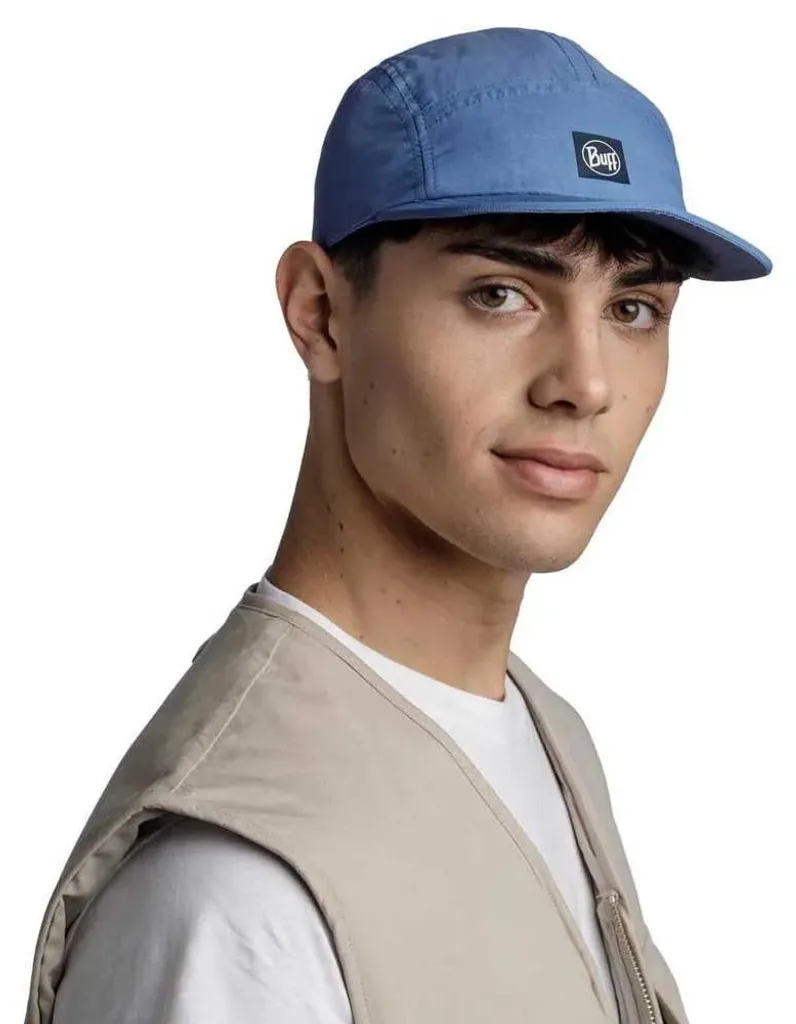 BUFF 5 Panel Explore Cap Denim - Casquette Anti-UV et Anti-Transpiration