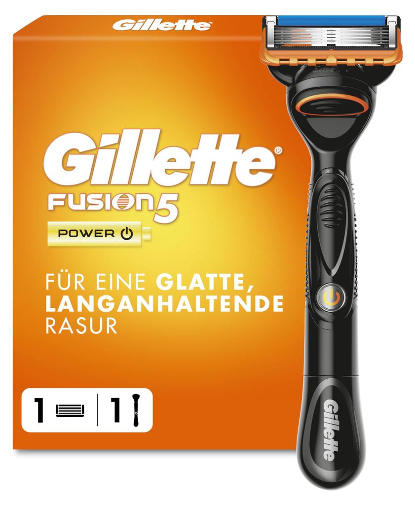 Gillette Fusion5 Rasierer Herren, Metall, Schwarz Produktbild 