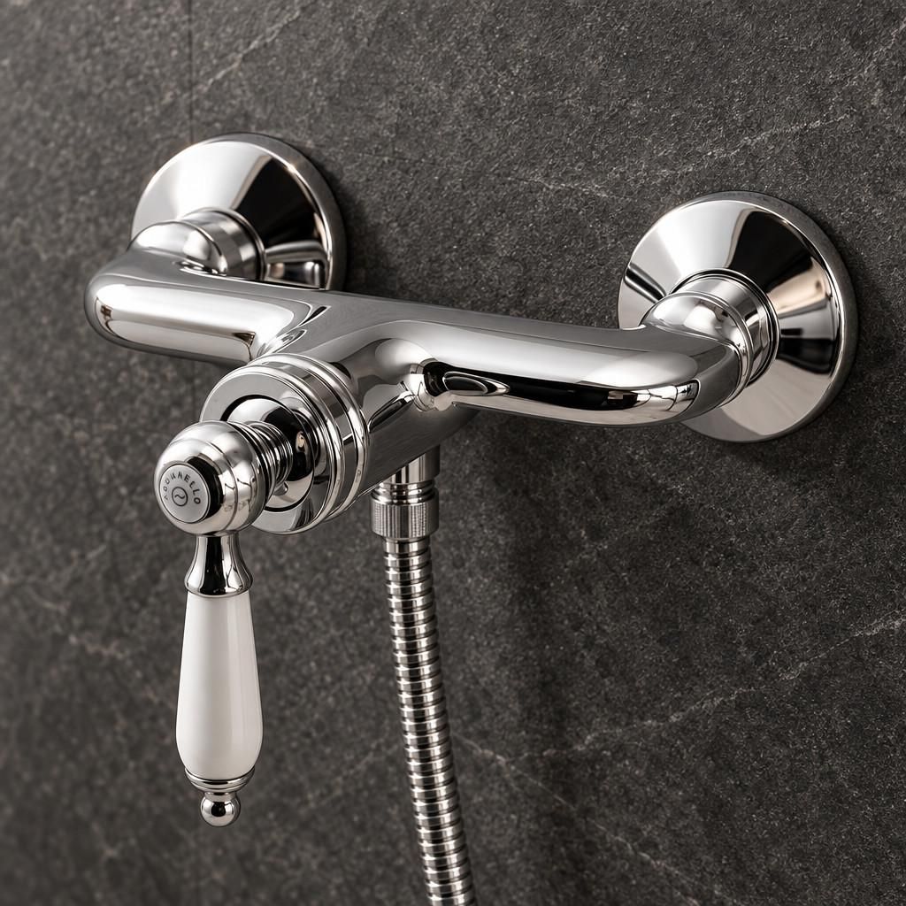Grifo de ducha clásico, cromado, modelo Heritage Manor Imagen del producto 