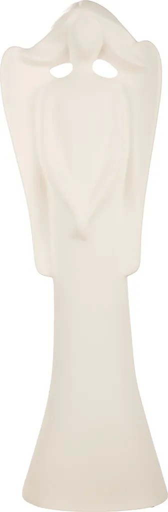 Gilde Figur Ange Cecilia en Céramique Blanche H56cm Réf 55418 - Lot de 2