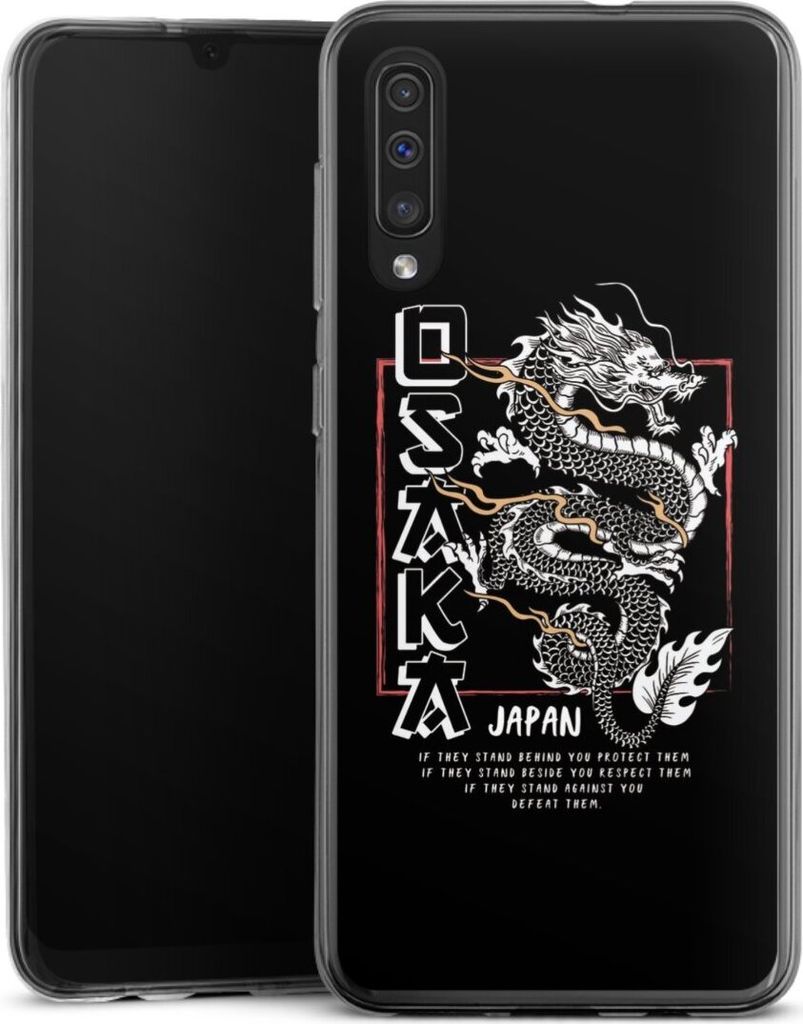 DeinDesign Handyhülle für Samsung Galaxy A50 Silikon Hülle Case Smartphone Schutzhülle Drache Japan Meer