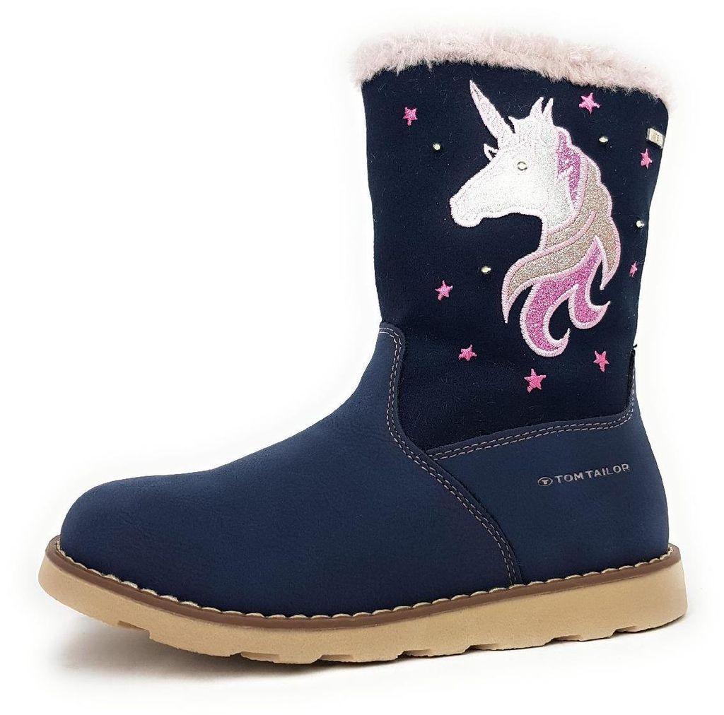 Tom Tailor Kinderschuhe Mädchen Reißverschluss Stiefel Blau Produktbild 