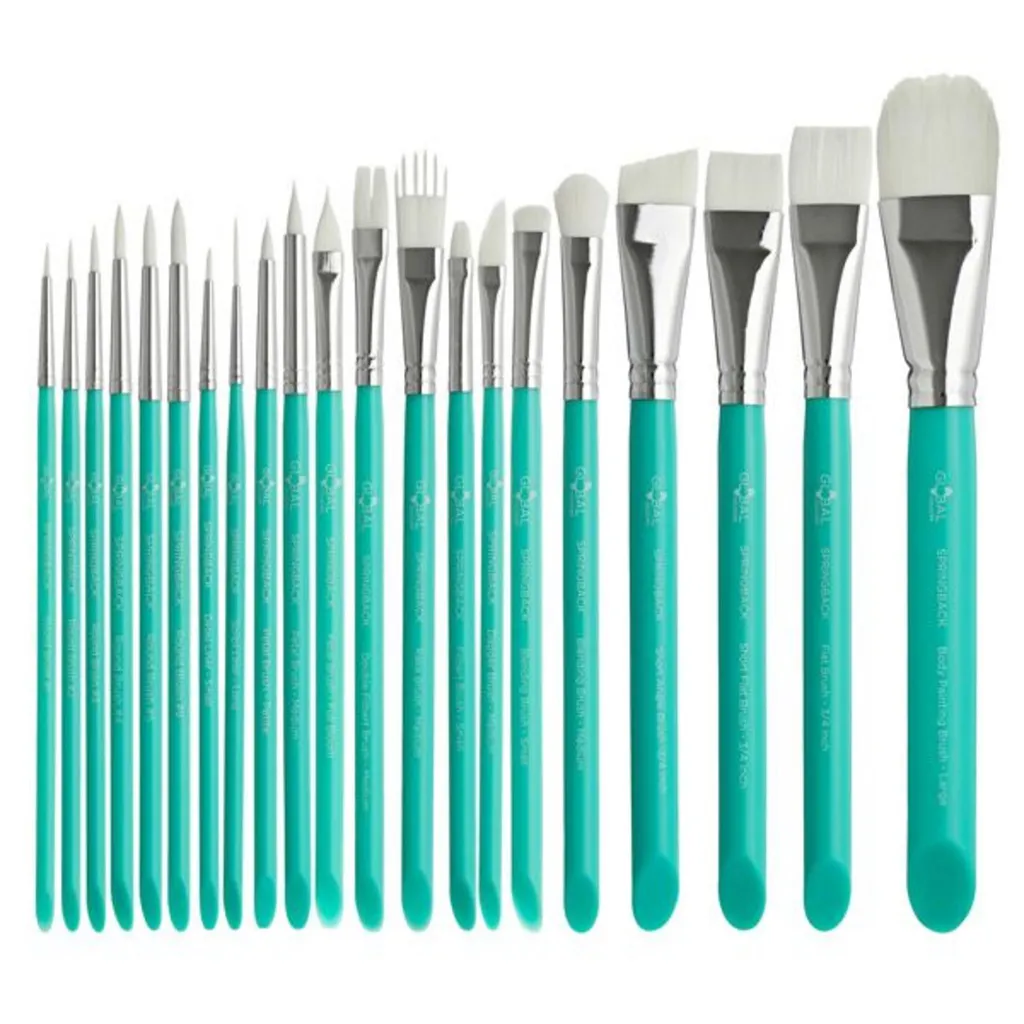 Kit pinceaux complet 23 pièces idéal pour cours de dessin et peinture