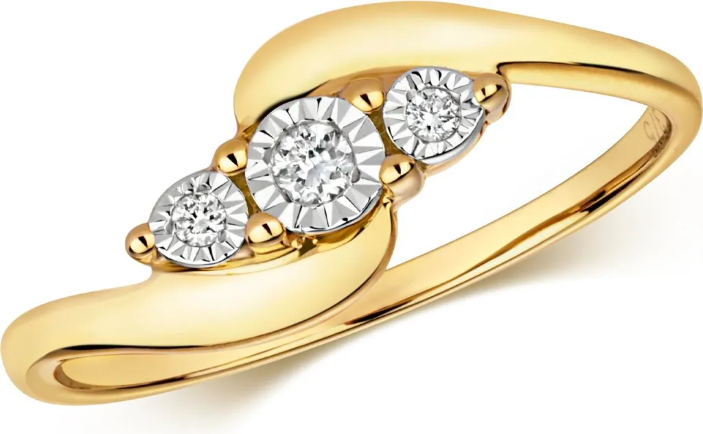 Bague Or 375 et Diamant Durable : Bijou Claddagh Anti-Ternissement T49