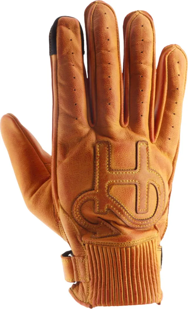 Gants moto été Helstons Golf dorés pour un style café racer chic T11