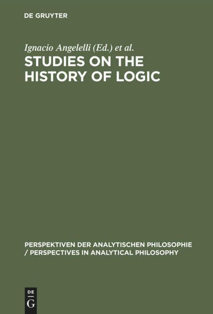 Studies on the History of Logic