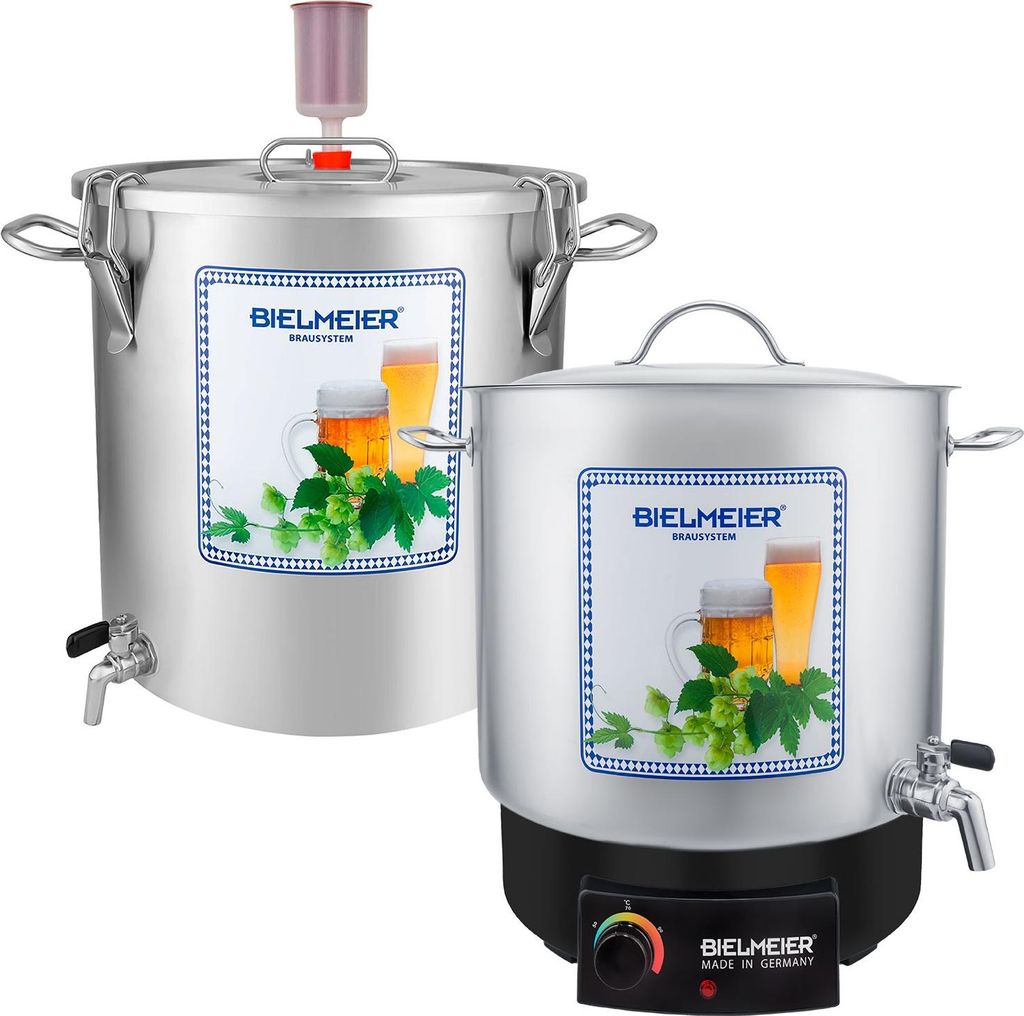 BIELMEIER Bierbrauset Home Brewing 10teil. Maischekessel 2000 W 29 Liter BHG 405