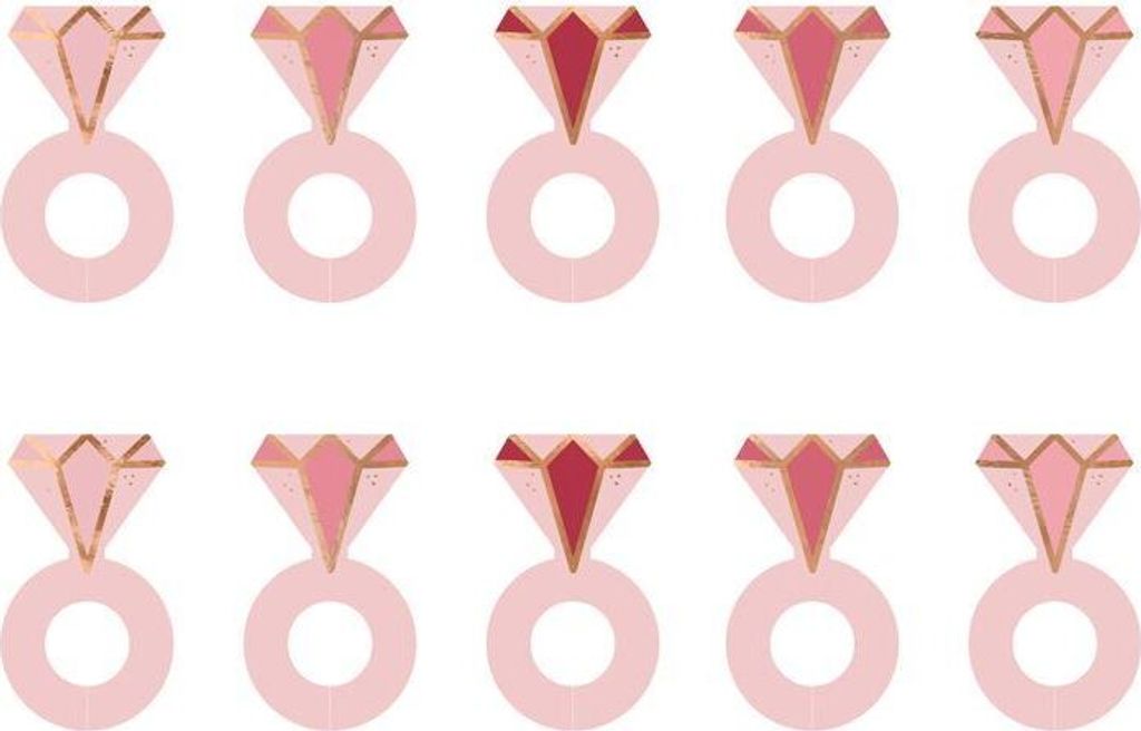 PartyDeco WSZ9, Getränke-Tags, Mehrfarbig, Einfarbig, Party, Universal, Unisex