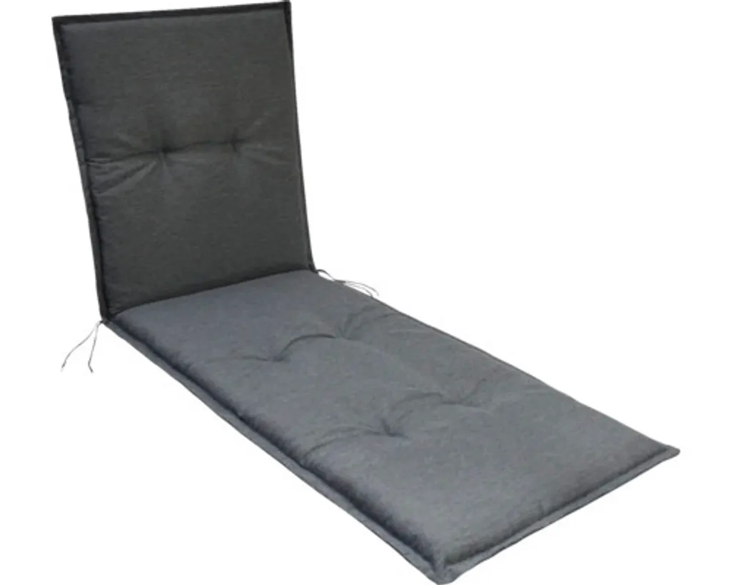Coussin transat confortable Sun Garden Naxos 190x60 cm anthracite 50318