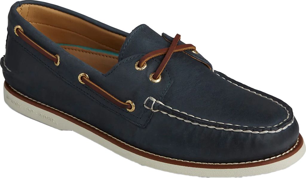 Sperry - Herren Bootsschuhe "Authentic Gold Cup", Leder FS11474 (47 EU) (Marineblau)