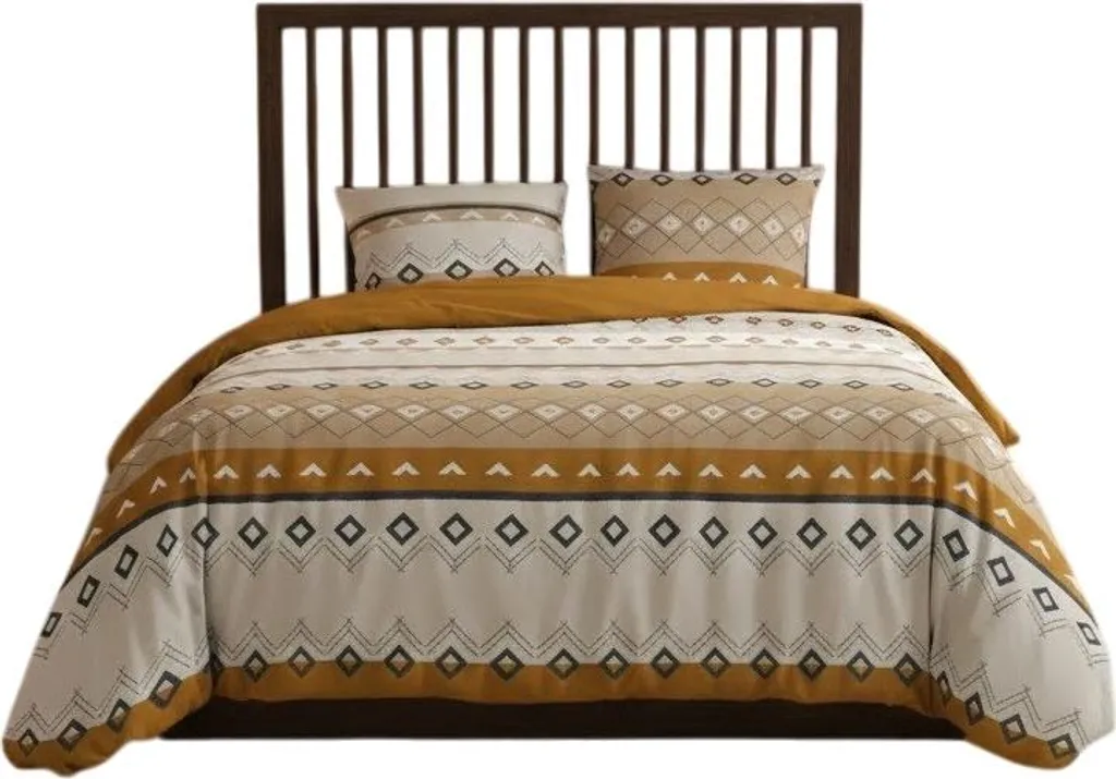 Housse de couette Parure de lit Collection Xenna 240x220 cm avec taies