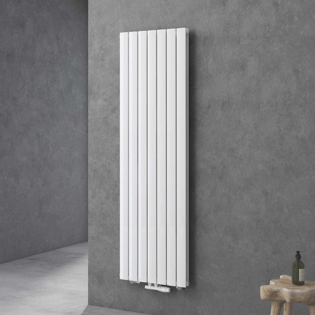 doporro Design Badheizung 180x54cm Weiß Paneelheizkörper Zweilagig Vertikal Mittelanschluss Badheizkörper Ohne Heizstab FV