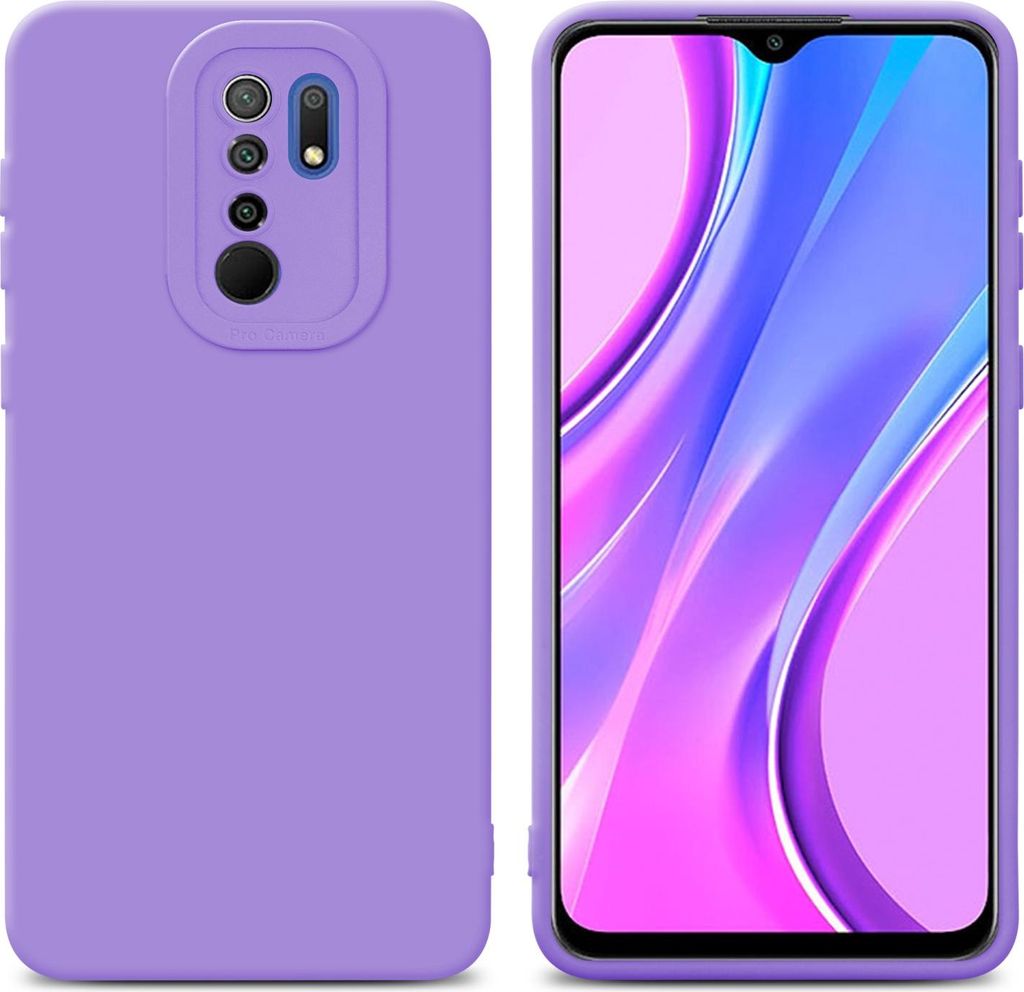 Cadorabo Hülle für Xiaomi RedMi 9 Schutz Hülle in Lila TPU Silikon Etui Case Handyhülle