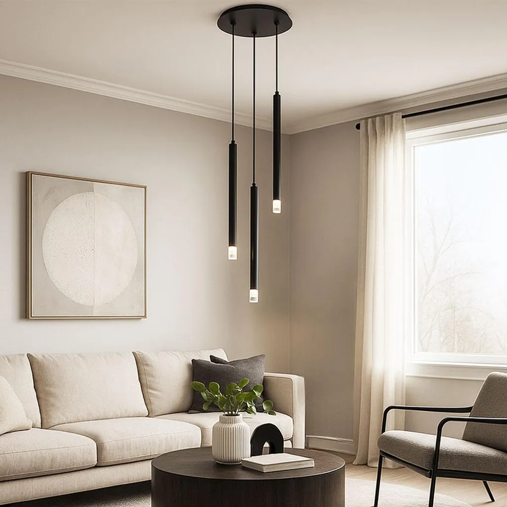 Suspension design multicolore BLAKE pour un éclairage de salon chic