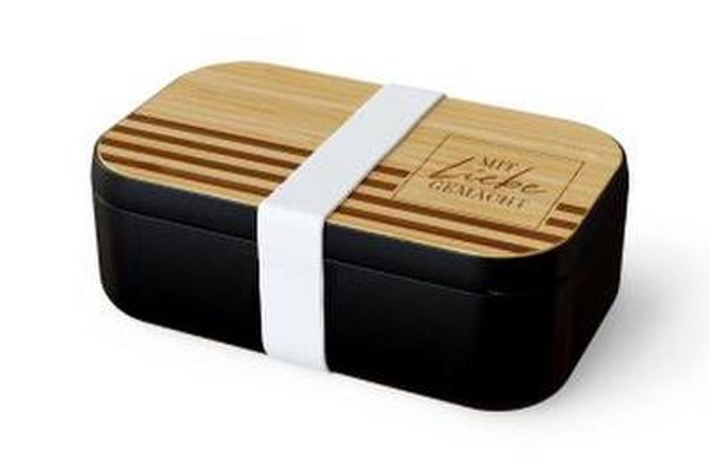 Brotdose 19x12H7 cm Mit Liebe - Geschenkartikel - LA VIDA