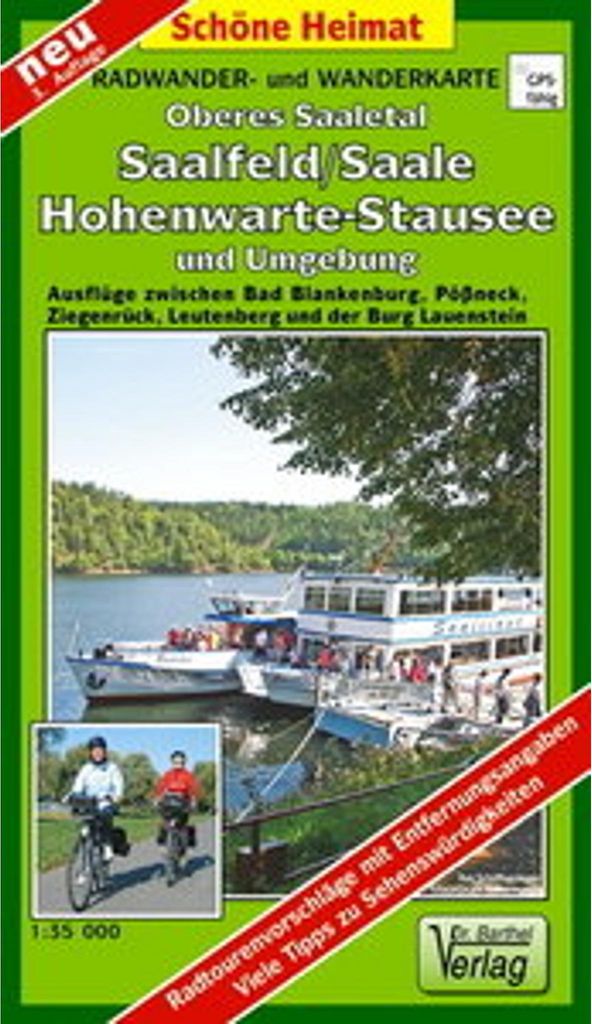 Oberes Saaletal, Saalfeld, Hohenwartetalsperre und Umgebung 1 : 35 000
