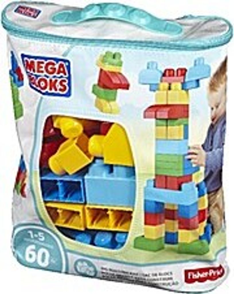 Mega Bloks Big ECO sáček kostek modrý Obrázek produktu 40