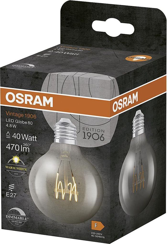OSR LED Fil.Globe80 4,8W E27kl Produktbild 
