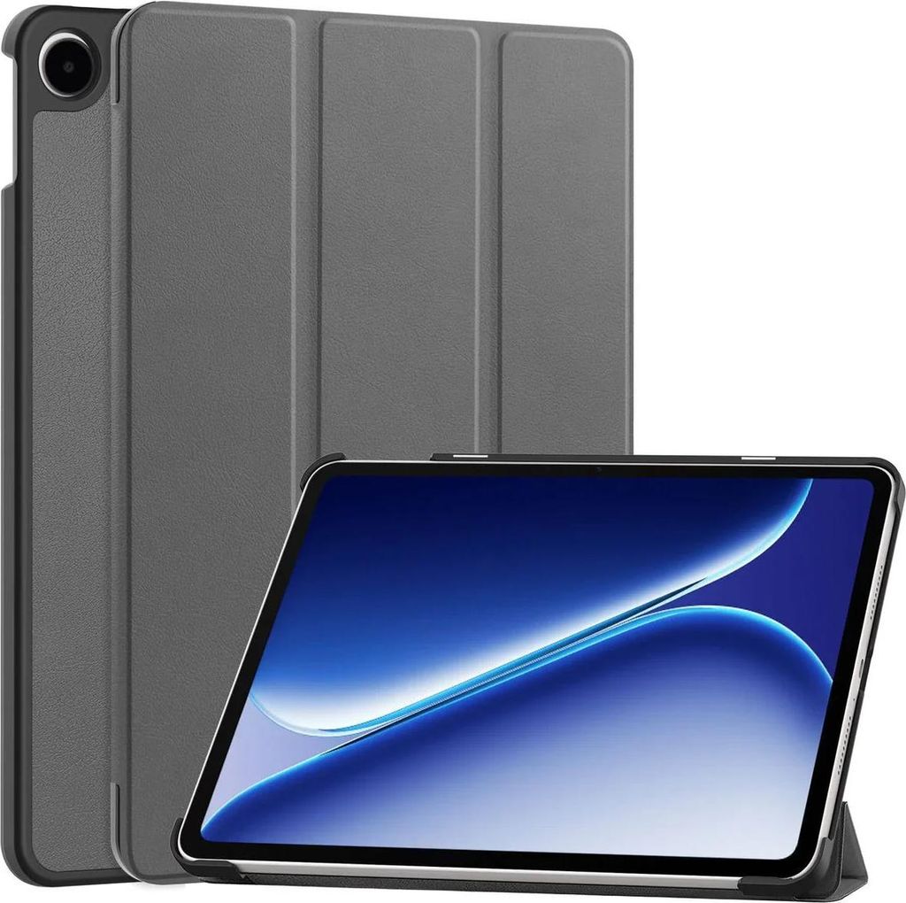Schutzhülle für OnePlus Pad Go 2 / Oppo Pad Air5, Bizon Case Tab Croc, Grau