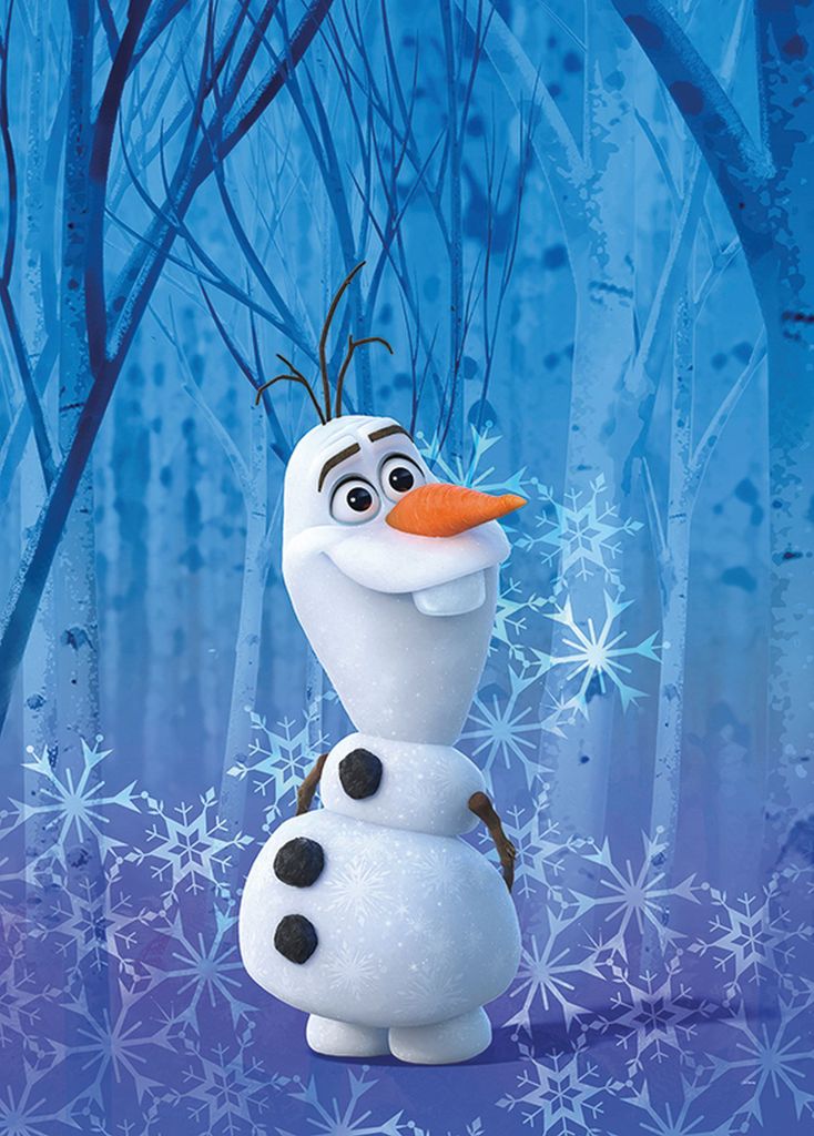 Disney Poster Frozen Olaf Blau - 610148 - 50 x 70 cm