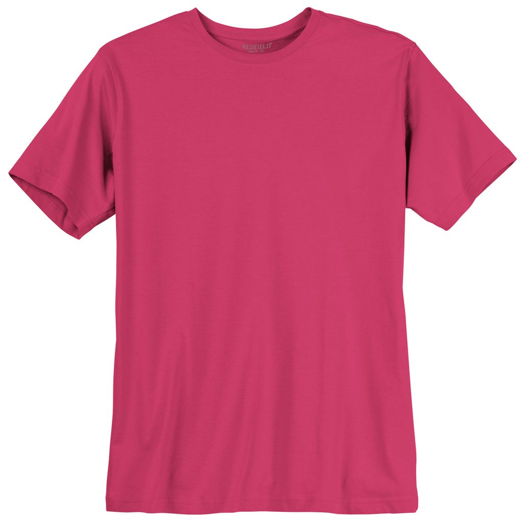 Redfield Basic T-Shirt fuchsia große Größen