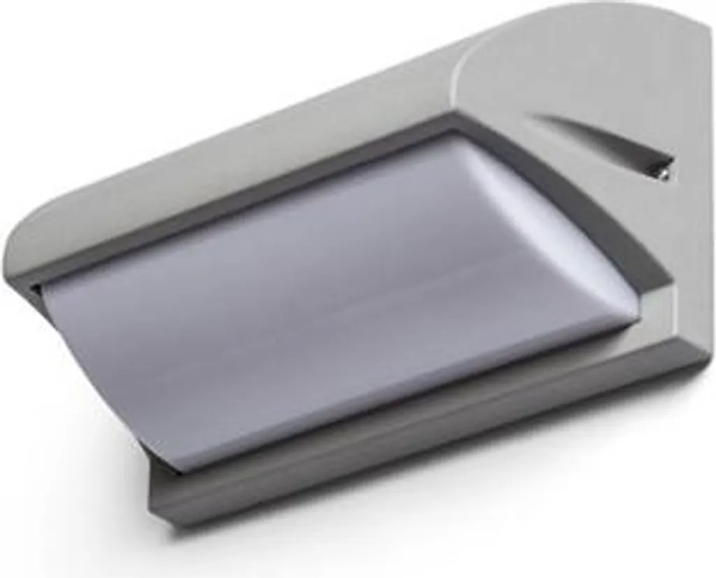 MORA lampada da parete grigio argento 230V LED E27 15W IP54 - 1