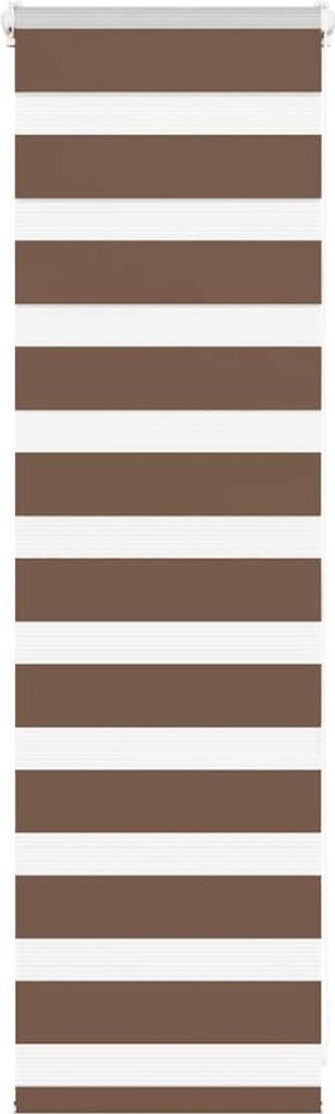 Doppelrollo Braun 50x100 cm Stoffbreite 45,9 cm Polyester