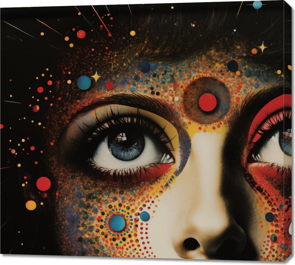Bild 100x90cm Selbststehende Galaxie