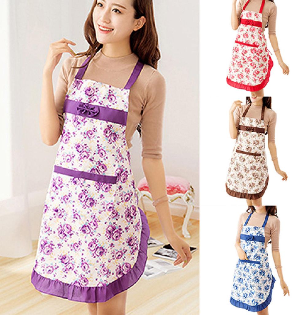 Schürze öldichtes Dame Kleid Baumwollblumenmuster Schürze Produktbild 
