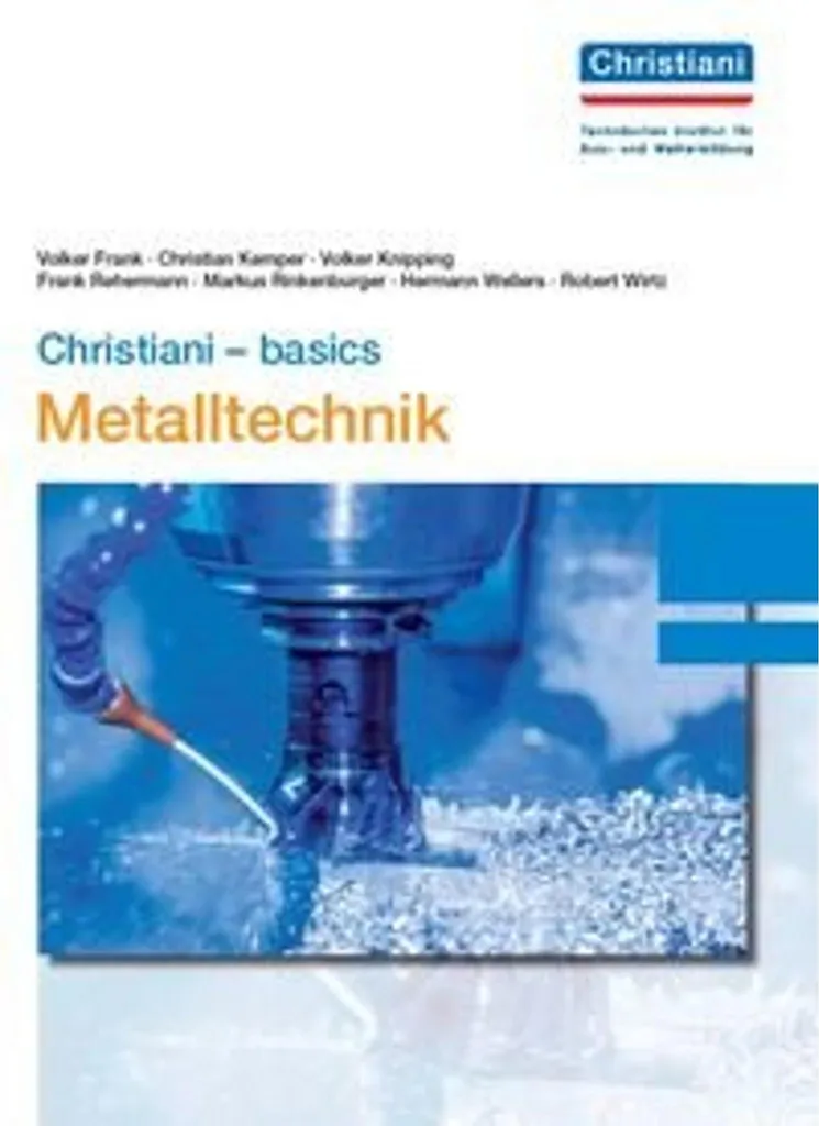 Manuel de Base Metalltechnik Christiani pour Apprentissage Technique