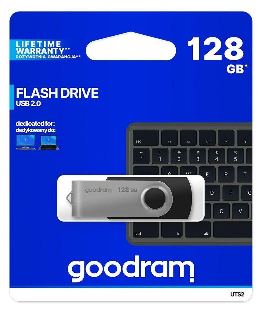 Kľúč USB 128GB 2.0 GOODRAM UTS2 Obrázok produktu 