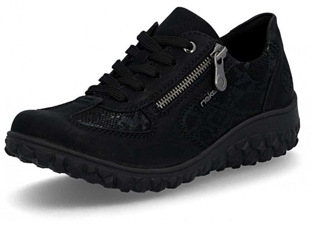 Rieker sportowe sznurowane buty czarny Zdjęcie produktu 