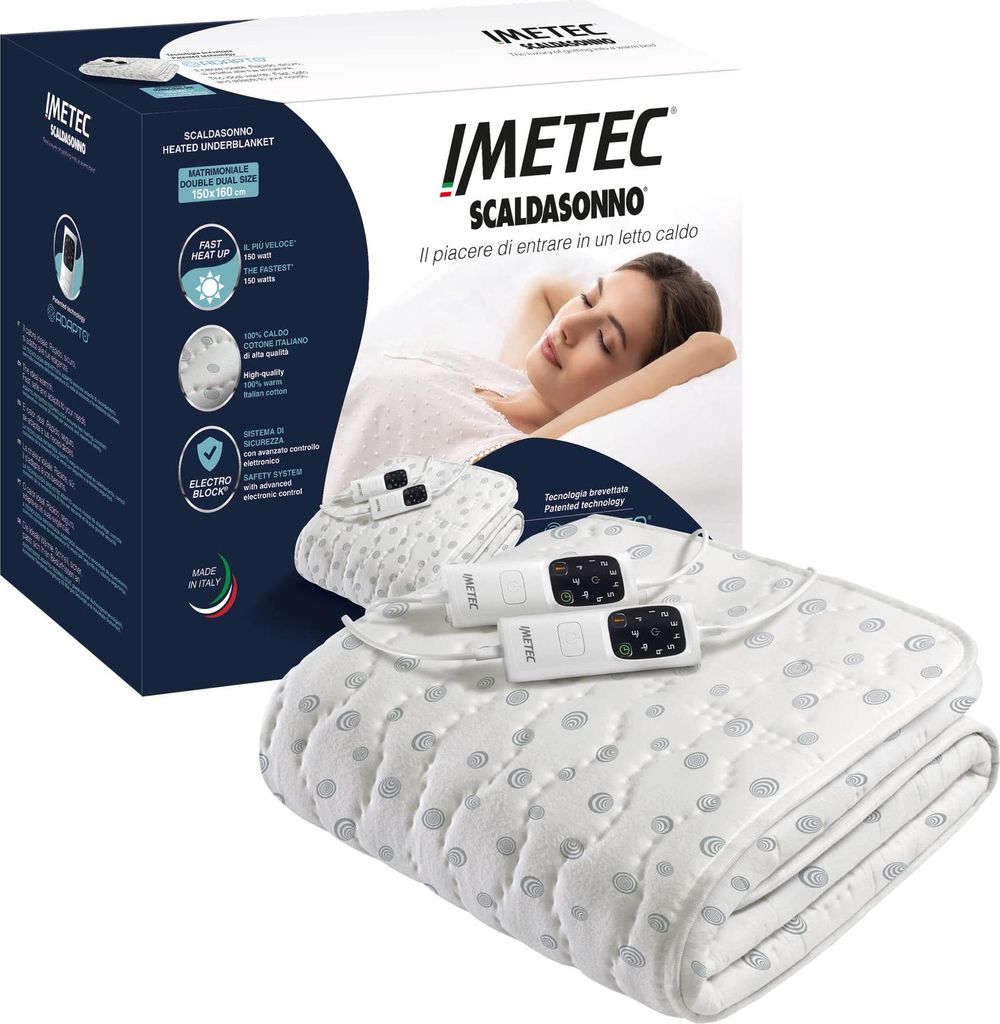 Imetec Scaldasonno adapto, 150 x 160 cm, 300 W, Šedá, Obrázok produktu 