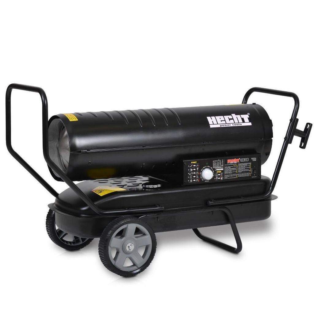 Diesel Heizkanone HECHT 3038 | 37 kW | Thermostat | 38 l Tank | 588 m³/h Luftleistung | Bauheizung für Werkstatt & Baustelle