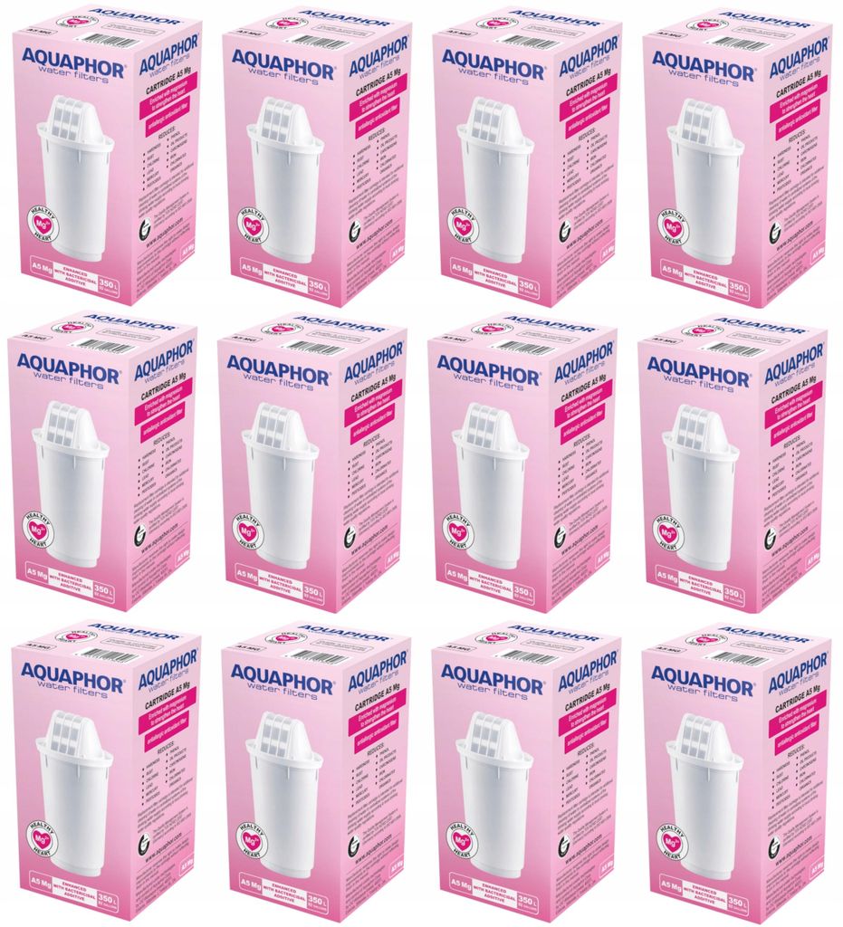 Aquaphor A5 Mg Filterkartusche 12 Stück. Produktbild 