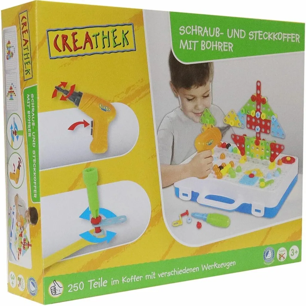 Kit de construction CR 246 pièces robustes avec engrenages mobiles