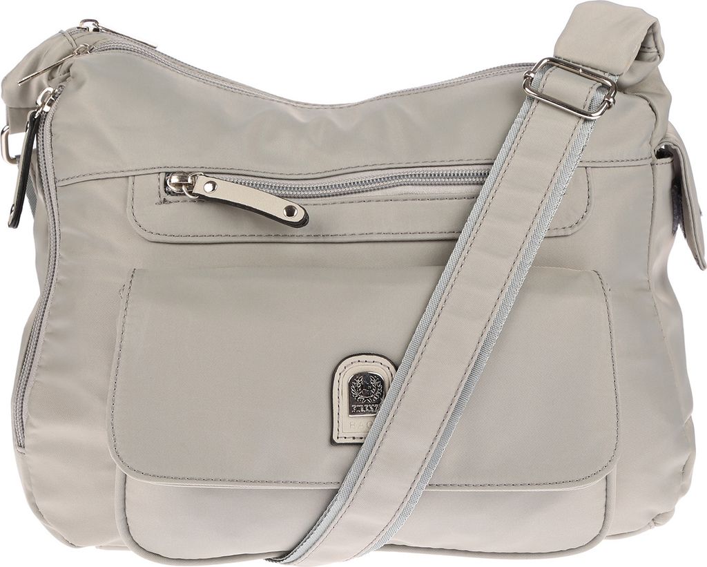 Christian Wippermann Tasche Umhängetasche Damentasche Freizeittasche Schultertasche Handtasche Grau