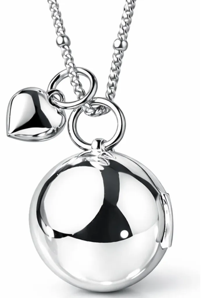 Bola de grossesse HEARTBEAT Silver, collier carillon pour future maman - 3