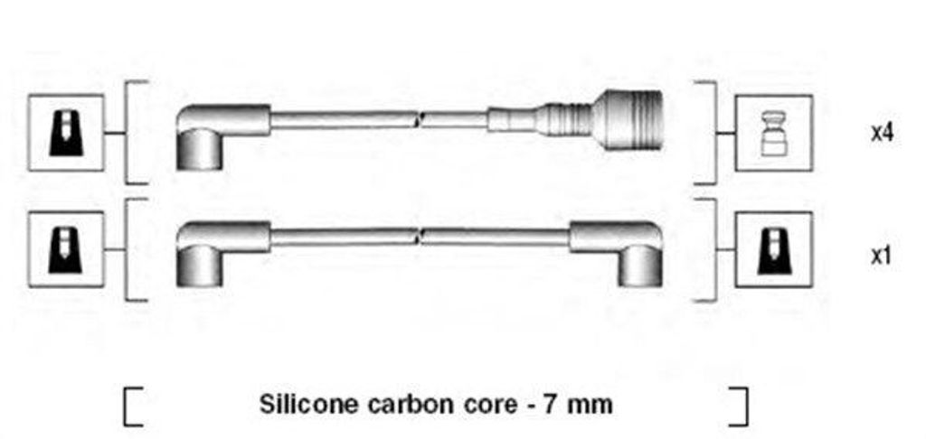 MAGNETI MARELLI 941044120502 Zündkabelsatz Zündleitungssatz für ALFA ROMEO 33 (905)