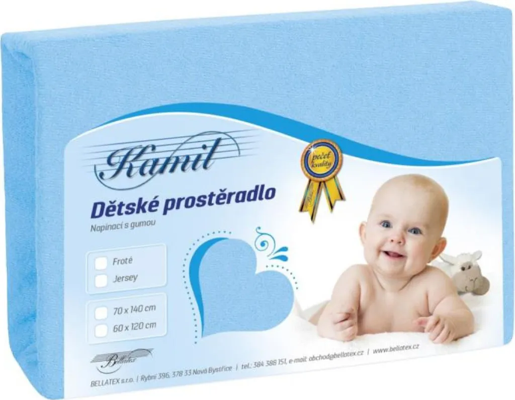 Lenzuolo Sotto in Spugna Blu 60x120 per Neonato | Comfort e Igiene
