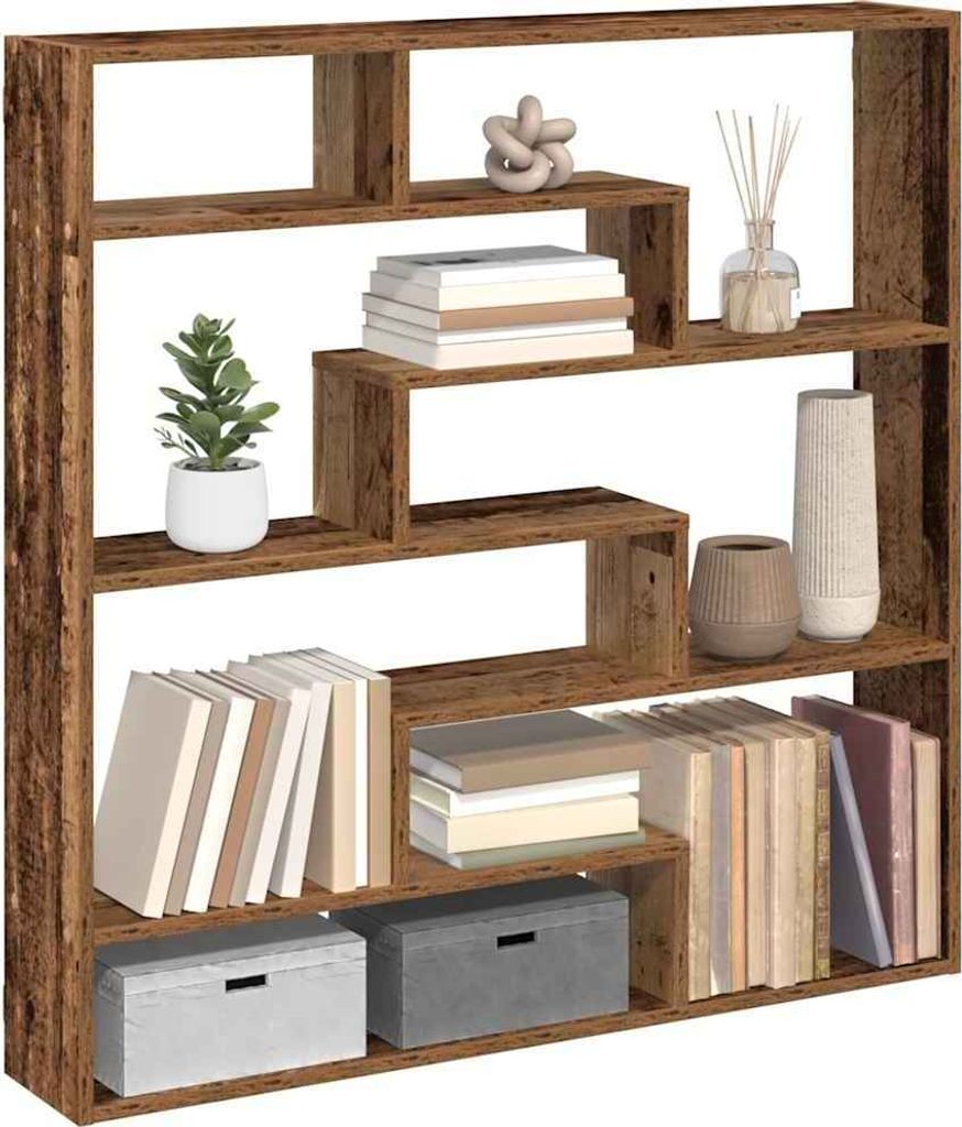 Maison Exclusive - Würfelregal 7 Fächer Altholz-Optik Holzwerkstoff